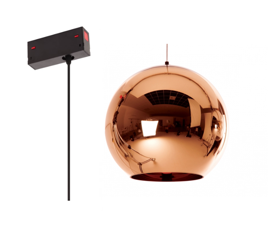 Люстра подвесная Е27 на трек MAGNETIC S25 дизайн  Shade Copper